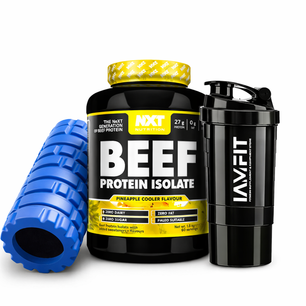 Beef Protein Isolate Bundle - NXT Beef Protein + Free Foam Roller & Shaker Bottle