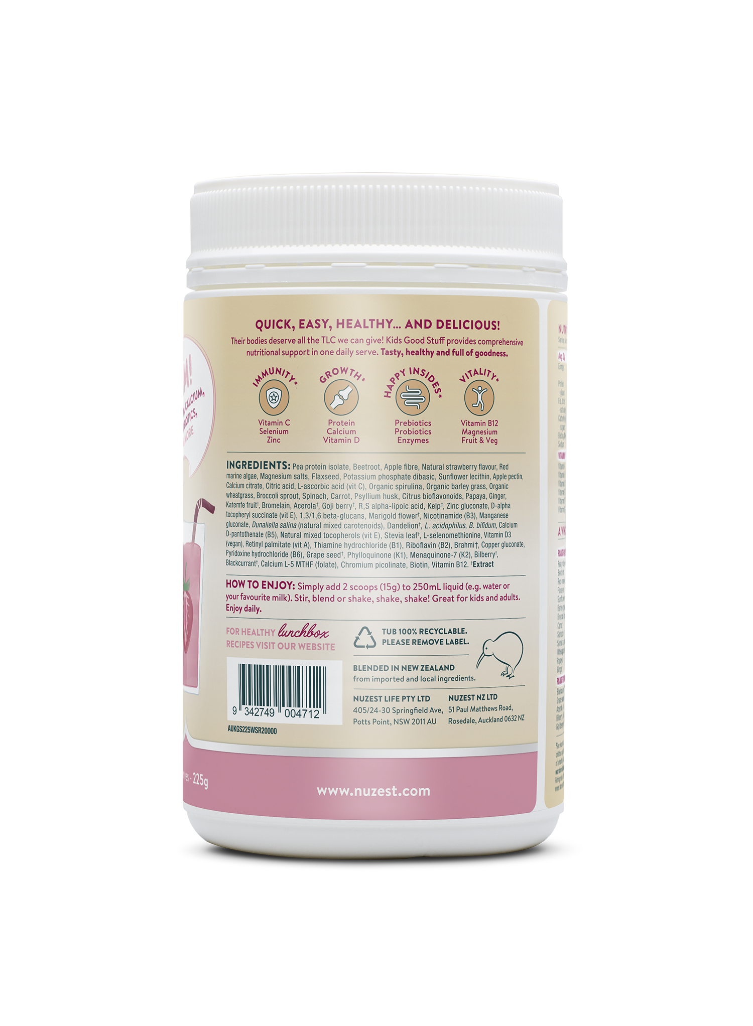 Nuzest Kids Good Stuff, Multinutrient Smoothie Mix